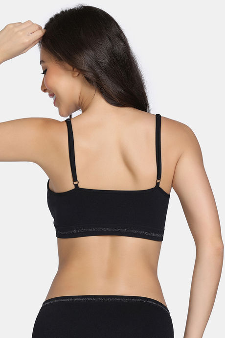 Zivame Double Layered 3/4th Coverage Non Wired Bralette With Removal Cookies (Pack of 2) - Multicolor — image 7